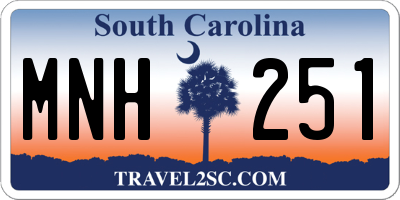 SC license plate MNH251