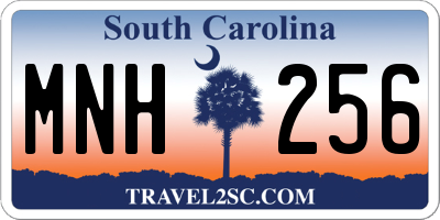 SC license plate MNH256
