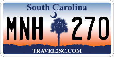 SC license plate MNH270