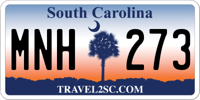 SC license plate MNH273