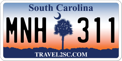 SC license plate MNH311