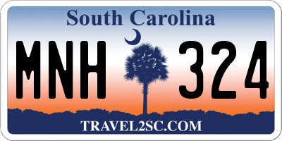 SC license plate MNH324