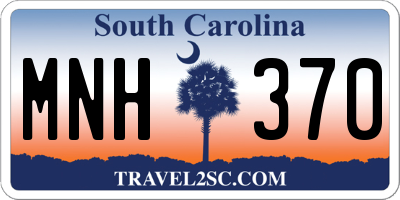SC license plate MNH370