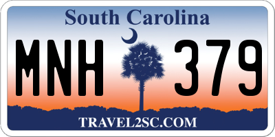 SC license plate MNH379