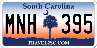 SC license plate MNH395