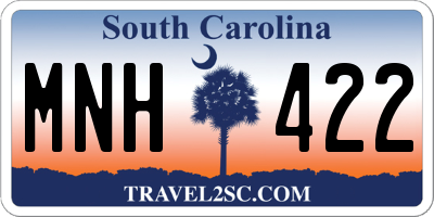 SC license plate MNH422
