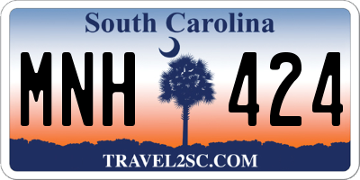 SC license plate MNH424