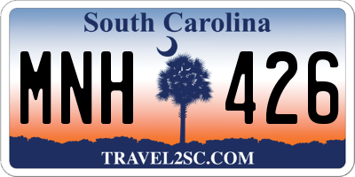 SC license plate MNH426
