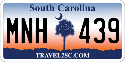 SC license plate MNH439