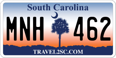 SC license plate MNH462