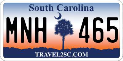SC license plate MNH465