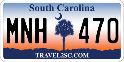 SC license plate MNH470