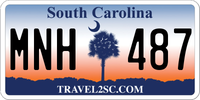 SC license plate MNH487