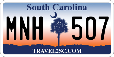 SC license plate MNH507