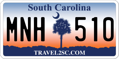 SC license plate MNH510