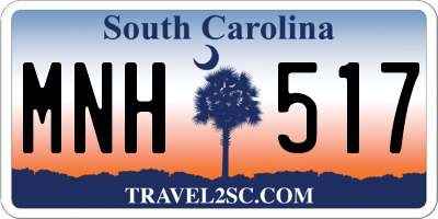 SC license plate MNH517
