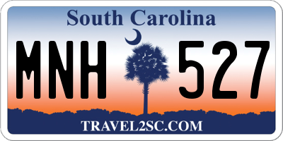 SC license plate MNH527