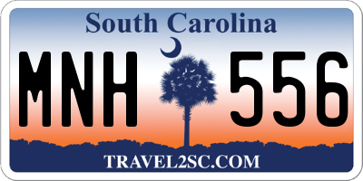 SC license plate MNH556