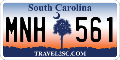 SC license plate MNH561