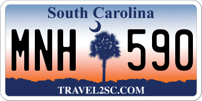 SC license plate MNH590