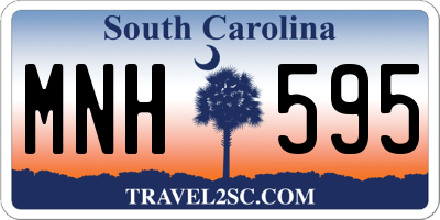 SC license plate MNH595