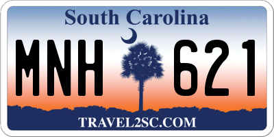 SC license plate MNH621