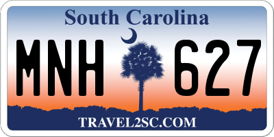 SC license plate MNH627