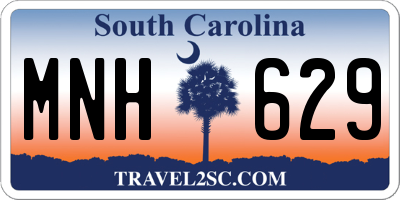 SC license plate MNH629