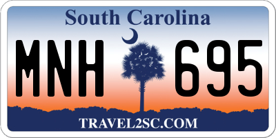 SC license plate MNH695