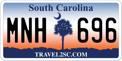 SC license plate MNH696