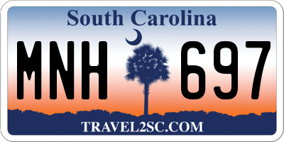 SC license plate MNH697