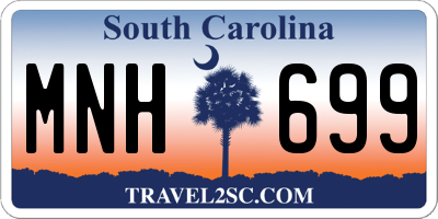 SC license plate MNH699