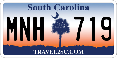 SC license plate MNH719