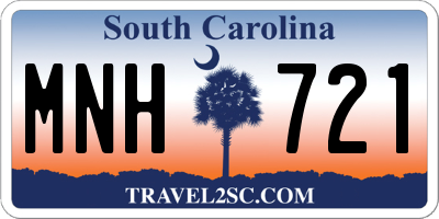 SC license plate MNH721