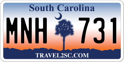 SC license plate MNH731