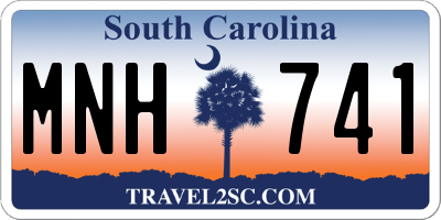 SC license plate MNH741