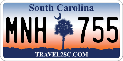 SC license plate MNH755