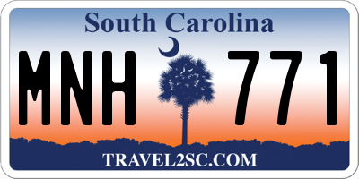 SC license plate MNH771