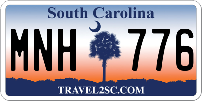 SC license plate MNH776