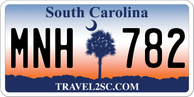 SC license plate MNH782
