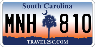 SC license plate MNH810