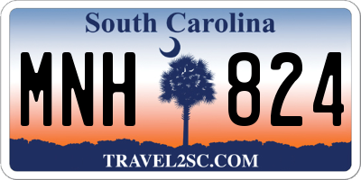 SC license plate MNH824