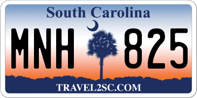 SC license plate MNH825