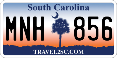 SC license plate MNH856