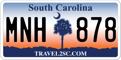 SC license plate MNH878