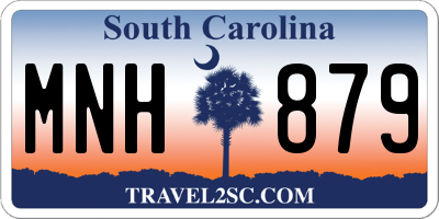 SC license plate MNH879