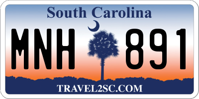 SC license plate MNH891