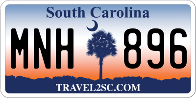 SC license plate MNH896