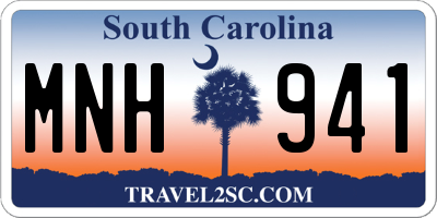 SC license plate MNH941
