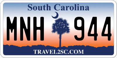 SC license plate MNH944